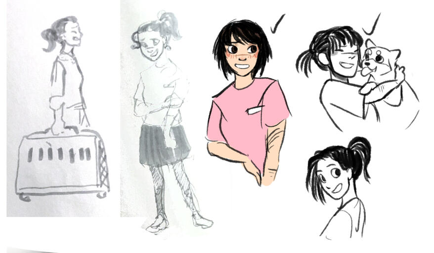 Cafe Worker Concept Art